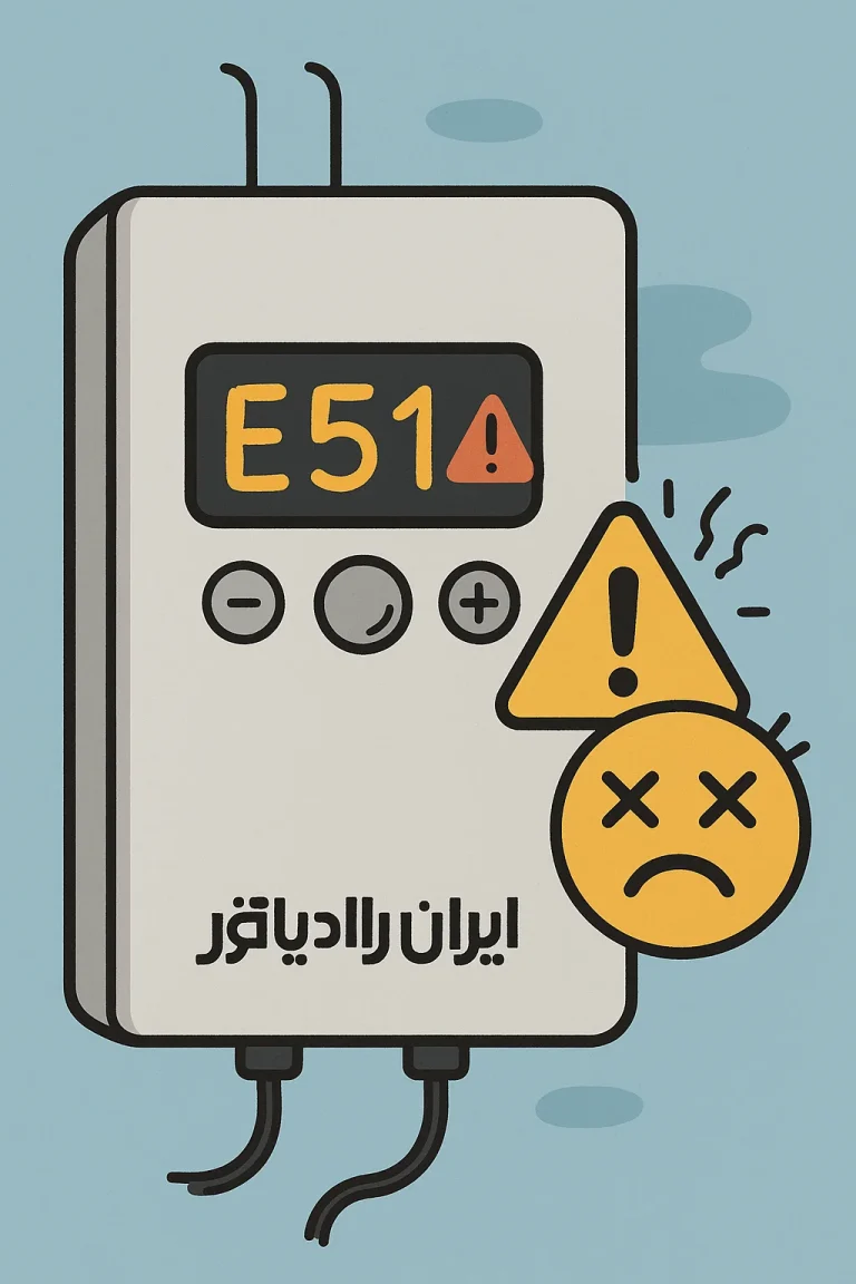 ارور E51 پکیج ایران رادیاتور